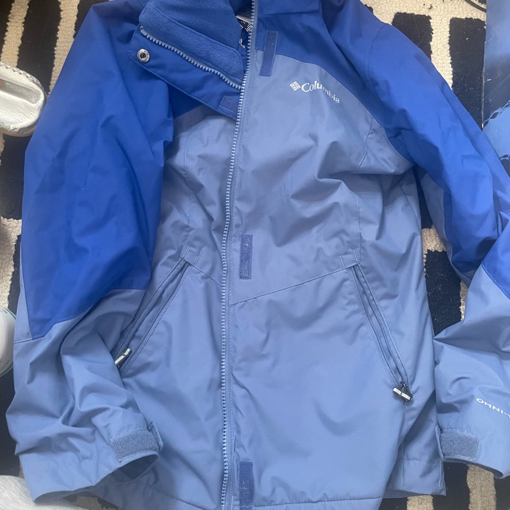 Columbia Kids Two-Tone Blue Raincoat